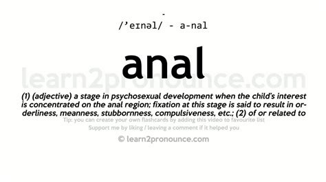 Pronunciation Of Anal Definition Of Anal Youtube