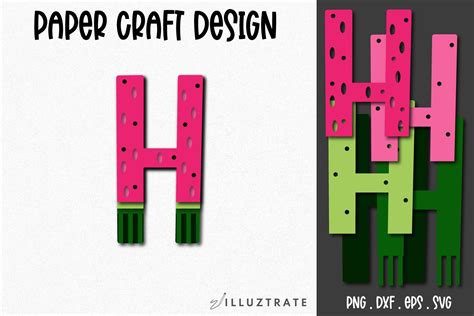 Letter H Watermelon Alphabet Set Svg Cut Graphic By Illuztrate