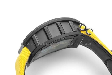 Richard Mille Rm Tourbillon Cyril Kongo On Yellow Nylon Strap Replica