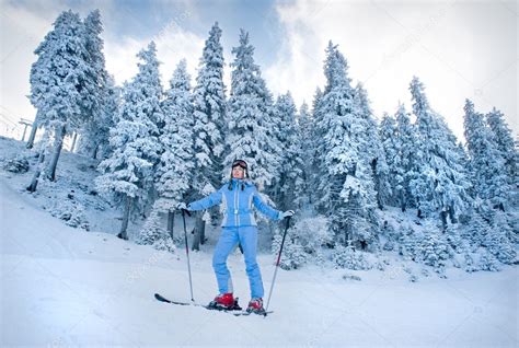 Snow skiing — Stock Photo © rozbyshaka #5348310