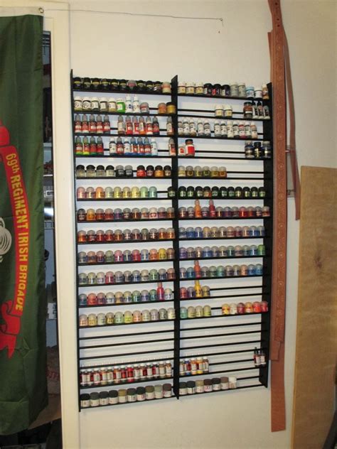 Bill's Raving Rant: The $20, 286 pot paint rack (wall mounted)