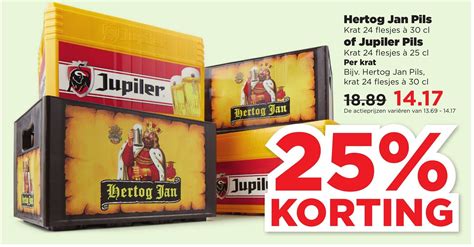 Hertog Jan Pils Krat Flesjes Cl Aanbieding Bij Plus