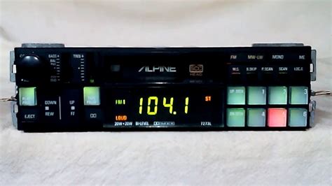 Vintage Alpine 7273l Amfm Cassette Car Stereo Old School Rare Youtube