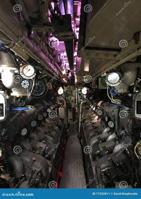 Navy Submarine Walkway Interior Editorial Photo - Image of submarine ...