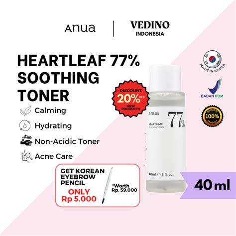 Jual 100 Original Anua Heartleaf 77 Soothing Toner Wajah Hidrasi