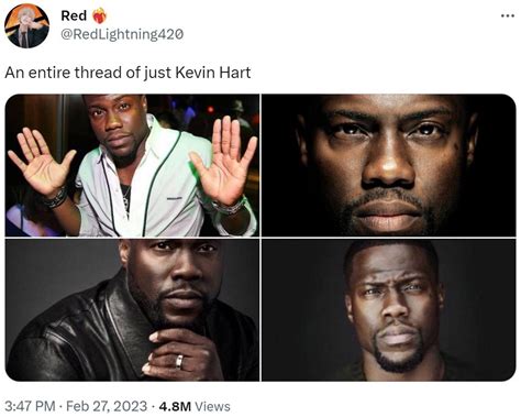 An Entire Thread Of Just Kevin Hart Kevin Hart Reaction Images Know Your Meme