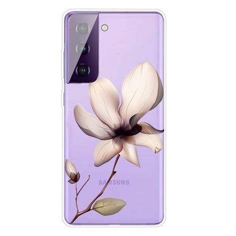 Samsung Galaxy S21 Handyhülle Ultra Dünn Schutzcase Cover Blume
