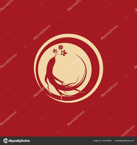 人参矢量图标说明 Stock Vector by elaelo 334728822