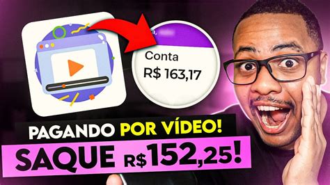 ASSISTIU SACOU Aplicativo Pagando até R 152 25 A CADA VIDEO ASSISTIDO