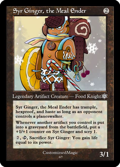 Syr Ginger The Meal Ender Magic The Gathering Proxy Cards