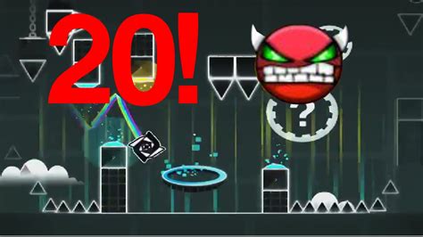 Geometry Dash Demon Easy Crescendo 20 Demons Youtube