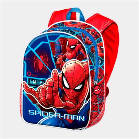 Mochila Pré Escolar Homem Aranha 3D de 31cm SoTiny