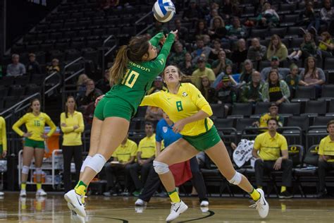 Photos Ducks Volleyball Takes The Win Against Sun Devils Kval