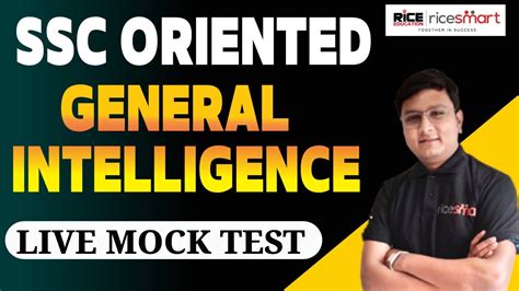 General Intelligence SSC Oriented Class By Arnab Das Mock Test SSC