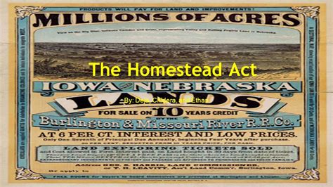 Homestead Act Of 1862 Advertisements