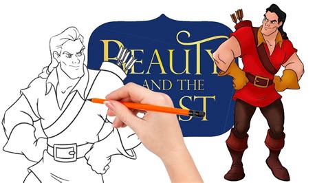 How To Draw Gaston A Ruthless And Traitorous Villain Beauty And The