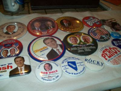 Vintage Political Campaign Button Lot Assorted Lot Bush Reagan Perot