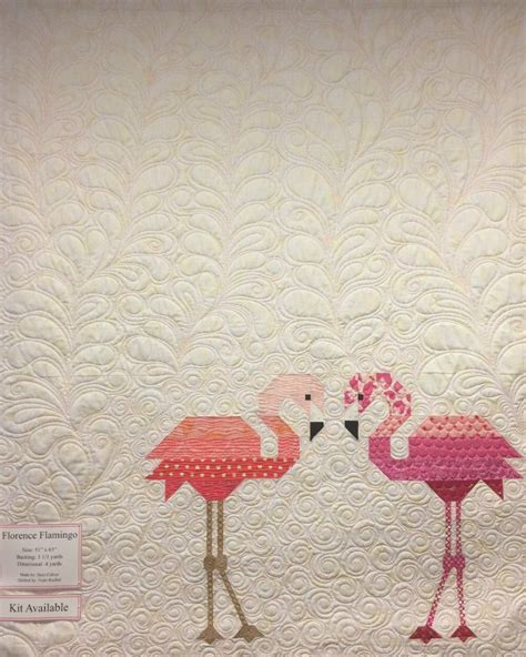 Florence Flamingo Quilt Kit Quilting Stitch Patterns Quilt Patterns