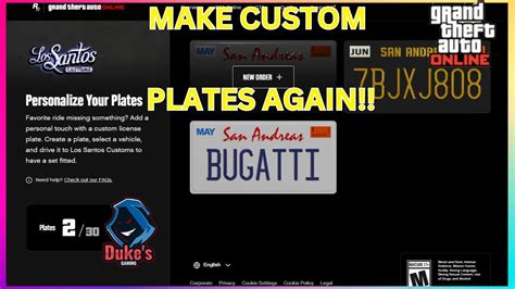 Brand New How To Get Custom License Plates In Gta Online Make