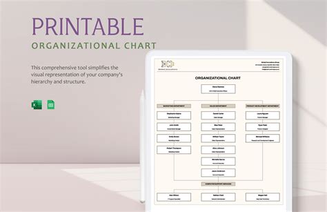 Primary School Organizational Chart Template in Google Docs, Pages ...