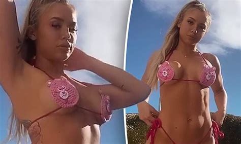 Tammy Hembrow Wears 387 Skimpy Care Bears Bikini Daily Mail Online