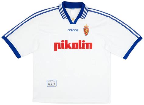 1997 99 Real Zaragoza Home Shirt 8 10 XL