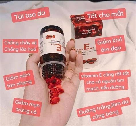 Hộp Viên Uống Vitamin E đỏ 270mg Của Nga Và 400mg Chính Hãng 30 Viên Myphamphutho Vn