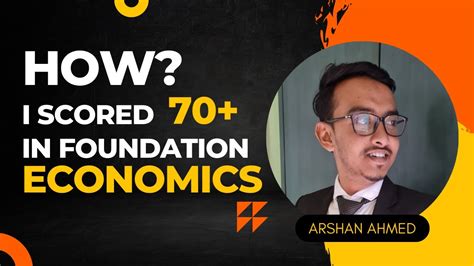 How I Scored Marks In Ca Foundation Economics Ca Foundation