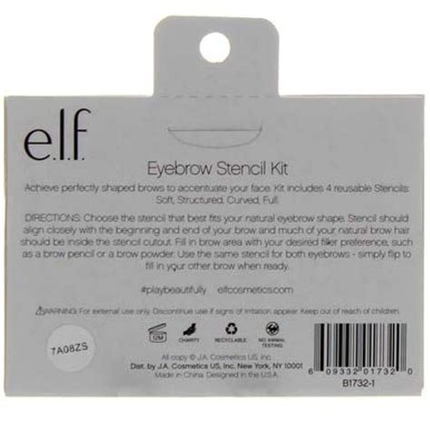 e.l.f. Cosmetics Eyebrow Stencil Kit for Perfectly Shaped Brows ...