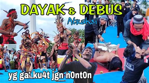 Ekstr M Atraksi Suku Dayak Debus Banten Memukau Penonton Pawai