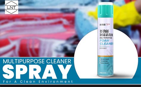 LNT Multipurpose Car Care Cleaner Foam Spray Car Seat Exterior And