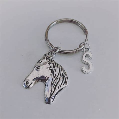 Horse Keyring Personalised Keyring Horse Rider T Ts Etsy Uk