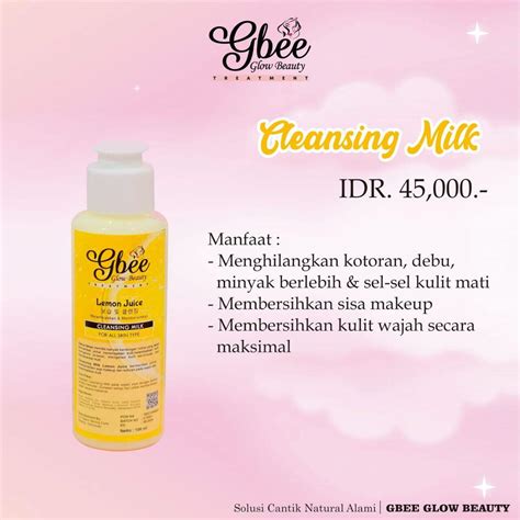 Gbee Glow Beauty Treatment Cleansing Milk Lazada Indonesia