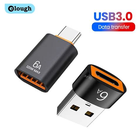 Elough Usb To Typ C Adapter Otg Typ C M Nnlich Zu Usb Weiblich