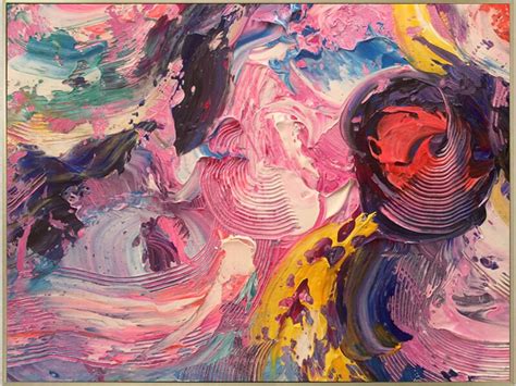 Large Pink Abstract Painting Original Colorful Abstract Etsy