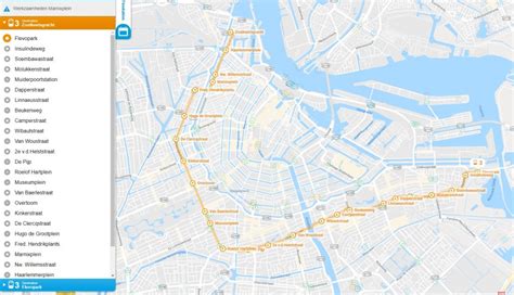 Amsterdam Gvb Tram 3 Map Lijn 3 2019 Amsterdam Coffeeshop Tours