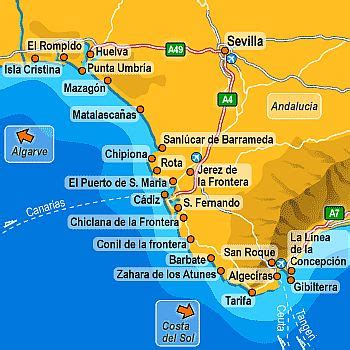 Costa De La Luz climate: weather by month, temperature, rain - Climates ...