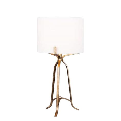 Fangio Lighting In Modern Metal Champagne Gold Table Lamp W