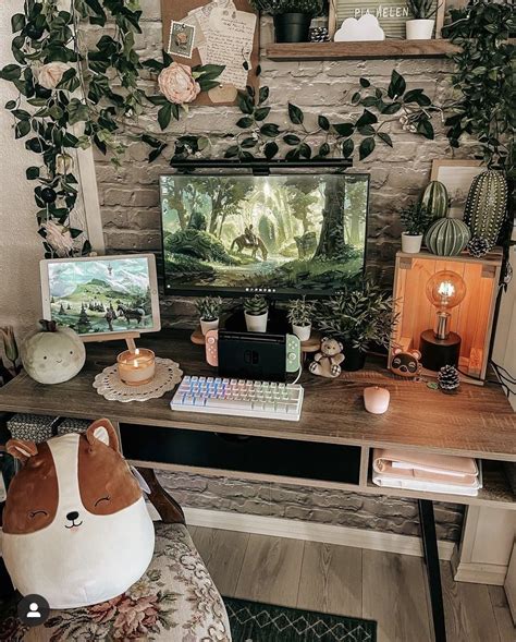 Nature Gaming Setup In 2023 Gamer Room Decor Gaming Room Setup Game