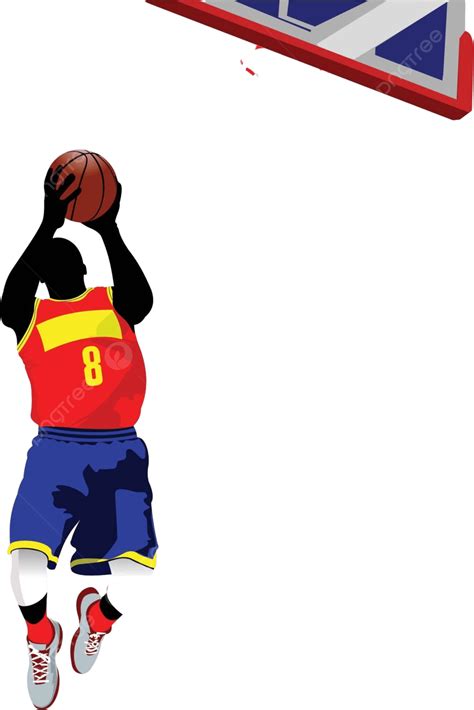 Basketball Players Vector Illustration Champion Game Slam Vector Champion Game Slam Png And