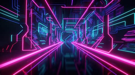 80s Retro Seamless Loop Background Abstract Neon Party Wave In 3d Rendering Backgrounds | JPG ...