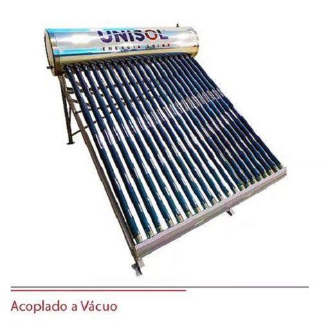 Kit Aquecedor Solar Acoplado a Vácuo 200 Lts 20 Tubos Unisol Aço 316