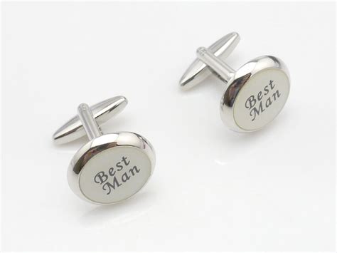 Best Man Cufflinks Ivory – Dayomart Cufflinks and Tie Pins