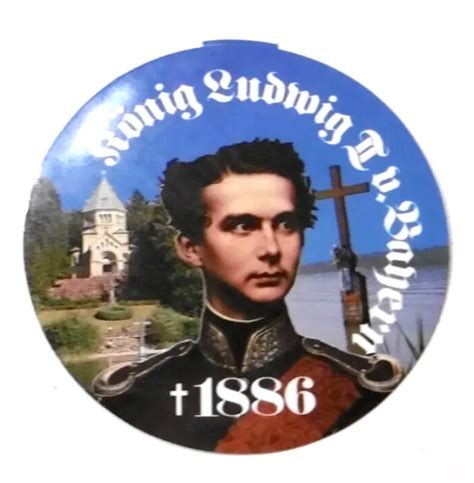 WERBE AUFKLEBER KÖNIG LUDWIG II von Bayern Märchenkönig Neuschwanstein