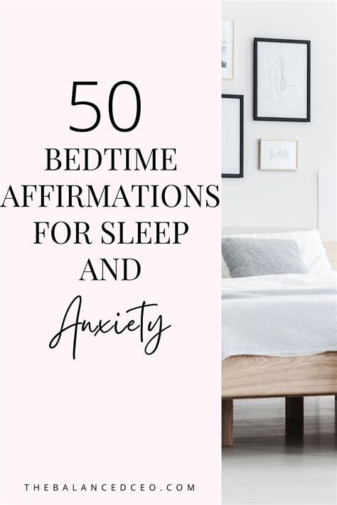 50 Positive Nighttime Affirmations For Sleep Anxiety Artofit