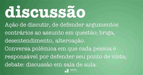 Como Se Escreve Discussão