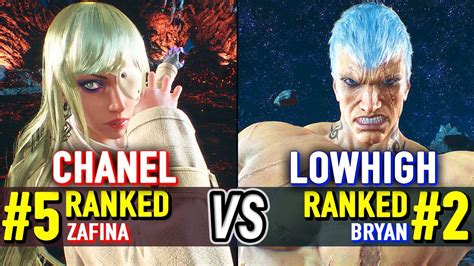 T Chanel Ranked Zafina Vs Lowhigh Ranked Bryan Tekken