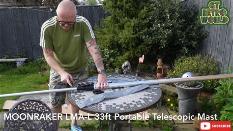 MOONRAKER LMA L 33ft Portable Telescopic Antenna Mast Quick Look YouTube