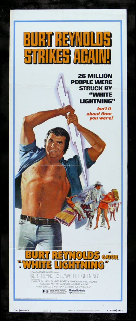 WHITE LIGHTNING * CineMasterpieces ORIGINAL MOVIE POSTER BURT REYNOLDS 1973 | eBay