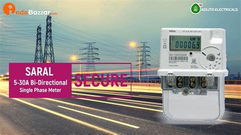 Secure Saral A Net Single Phase Meter Youtube